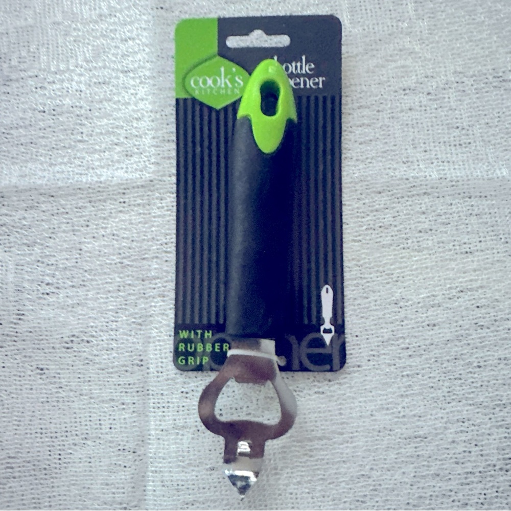 Cooks Kitchen Rubber Handle Bottle Opener